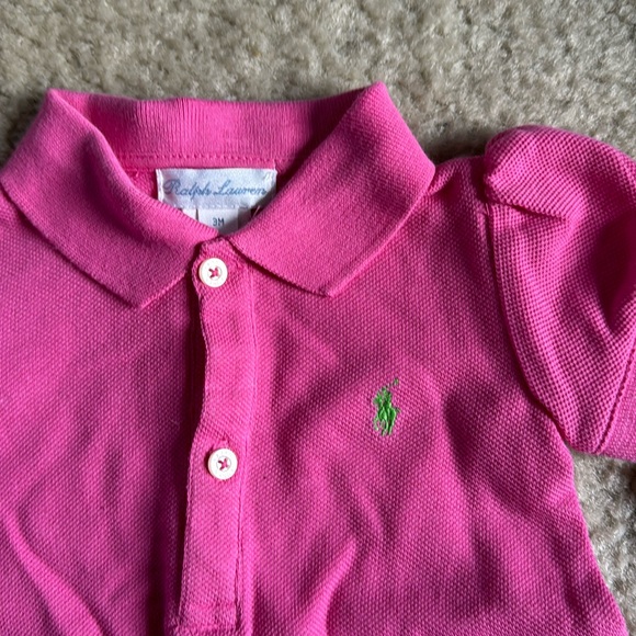 Ralph Lauren pink ruffle matching dress set NWT 3 months - Picture 2 of 8